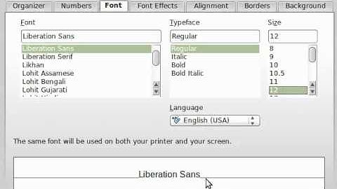 How to Change Font size in LibreOffice or OpenOffice Calc
