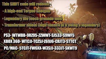 *VALID* Borderlands 2 LEGENDARY SHiFT Codes & Unexpired Golden Key Codes