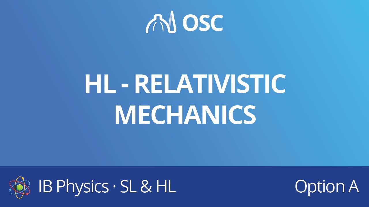 HL – Relativistic mechanics [IB Physics HL]