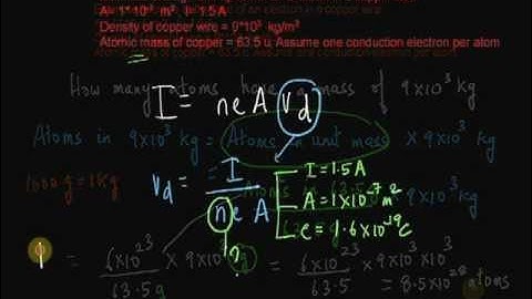 Drift Velocity and Electric Currents (Part 2)