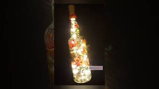 Quick and Easy Bottle lamp / Bottle Art / Shorts