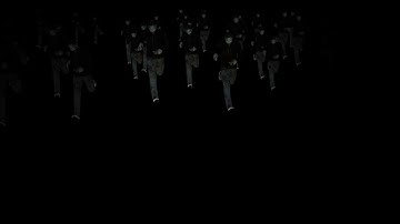 Houdini crowd test with zombies