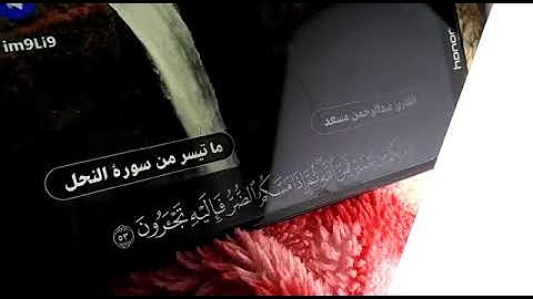 ما تيسر من سورة النحل للقارئ عبد الرحمن مسعد " وله مافي السموات والارض وله الدين واصبا 😍