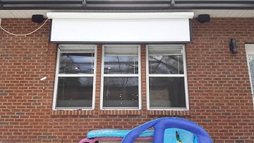 Projection screen automation using the amazon echo