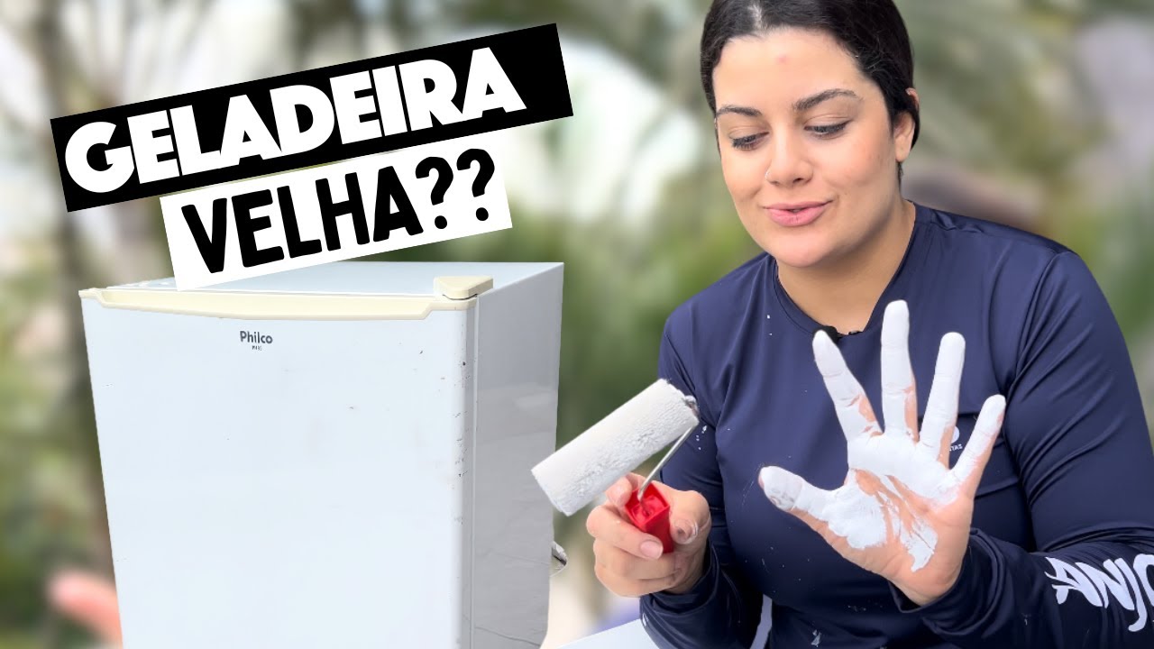 Como pintar geladeira com tinta Epoxi - YouTube