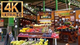 4K LONDON WALKING TOUR | Crowded London food markets? Borough Market to Spitalfields Market