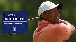 Tiger Woods | Round 1 Highlights | 2024 PGA Championship