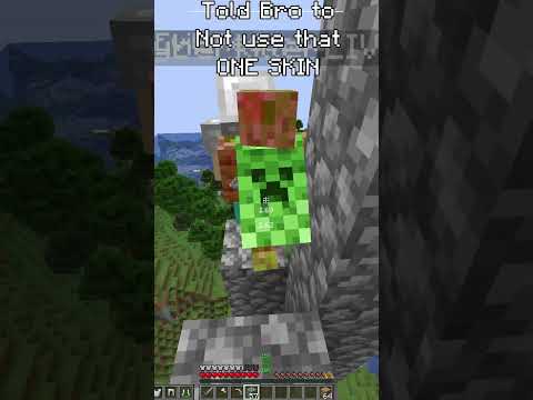 Told Bro to not use that one skin  #minecraftskills #minecraft #edit #pvp #minecraftedit