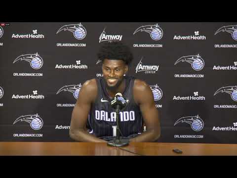 Jonathan Isaac's answers questions on his vaccination status - Orlando Magic Media Day - 9/27/21