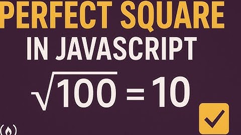 JavaScript Challenge: Perfect Square Checker ✅ | freeCodeCamp Daily Coding