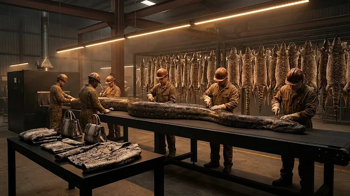 How Snake Skin Turns Into $10,000 Luxury Fashion – Full Factory Process