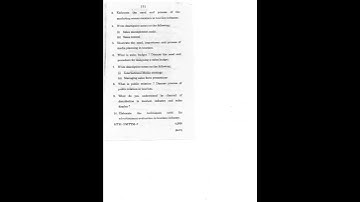 MTM 7 MTTM 007  IGNOU December 2019 Question