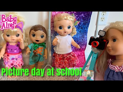 Baby Alive Picture day At School 🏫 Routine new camera gear