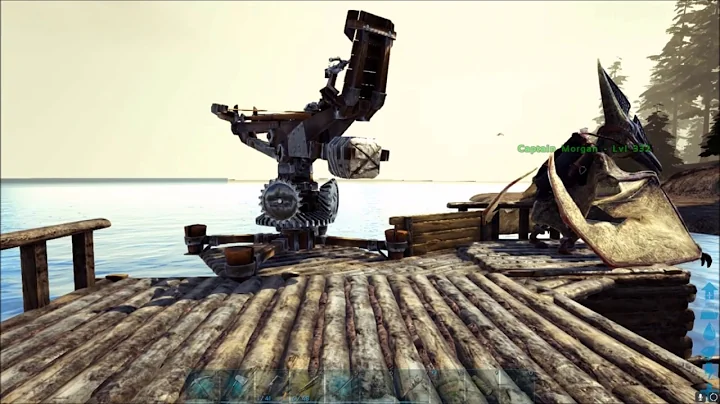 Ark Survival Evolved: Tour of Pirate Ship Build (S...