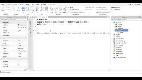 ROBLOX Studio | How to make a color changing block | READ DESC
