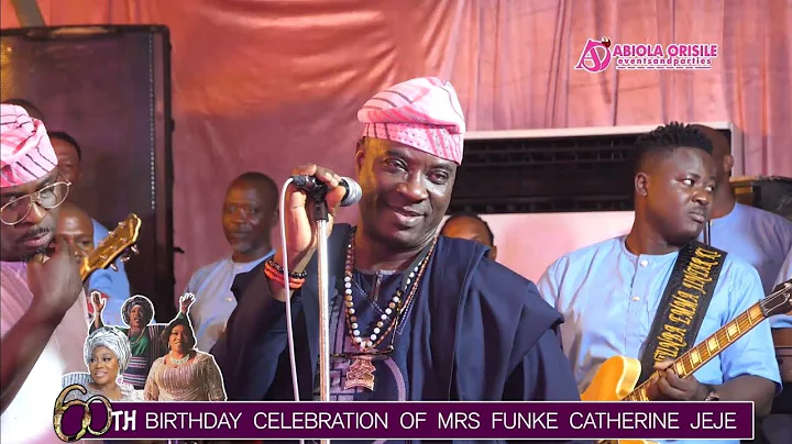 WATCH K1 FULL PERFORMANCE AT THE 60TH BIRTHDAY CELEBRATION OF MRS. FUNKE CATHERINE JEJE.