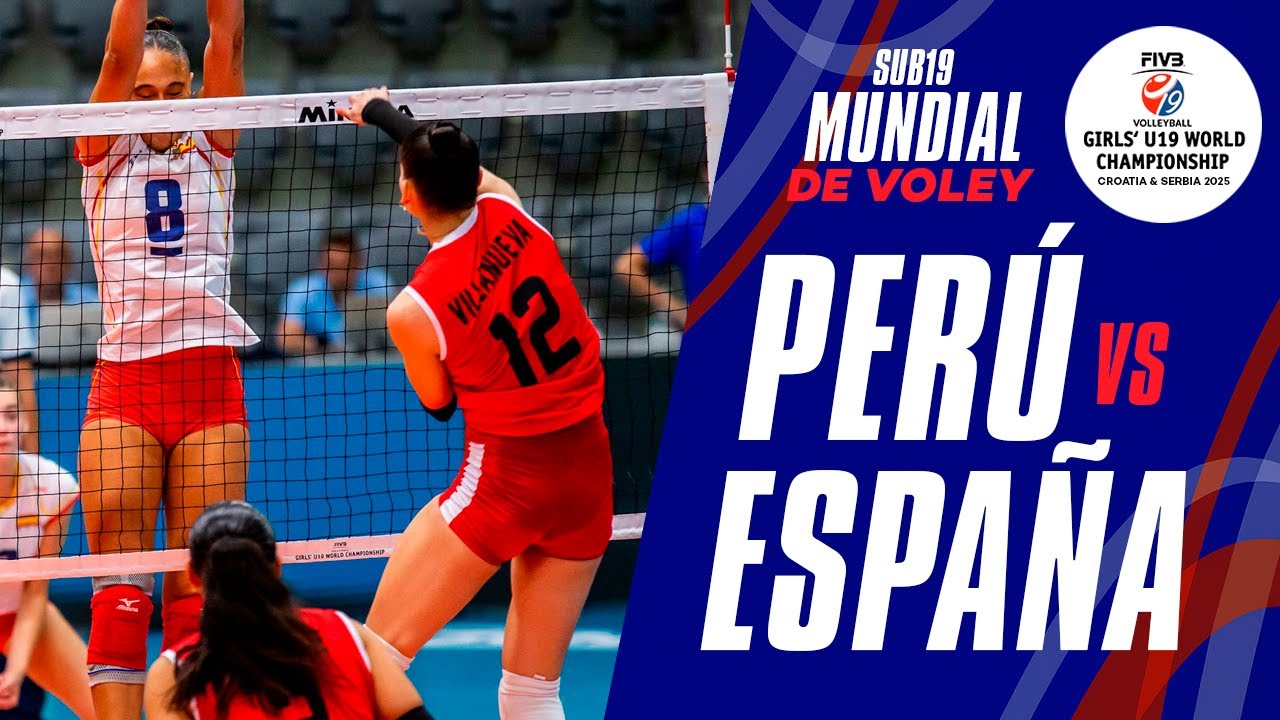 💪 Perú enfrenta a una sólida España | Highlights Perú vs España – Mundial U19 Vóley 2025 🇵🇪🇪🇸