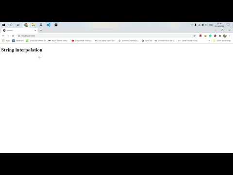 String interpolation in Angular 8 | Angular Learning (Hindi)