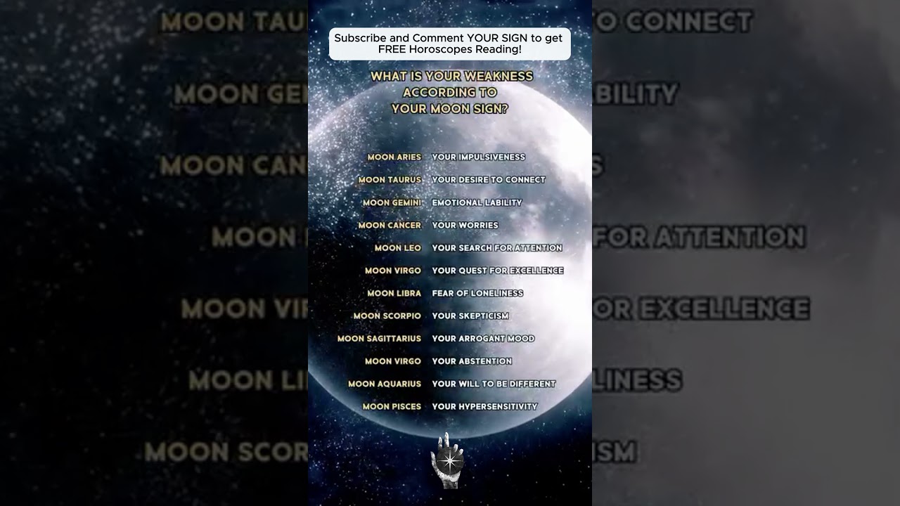 Moon Sign Secrets: Your Biggest Weakness Revealed 🌙🔮 