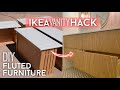 IKEA Hack // DIY Fluted Furniture // Furniture Makeover