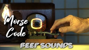 Morse Code Beep | ADHD Focus Sound | ASMR Sounds | Beeping Bleeping Noise | 1 hour Darkscreen