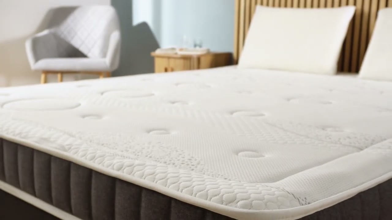 Matelas Mousse Mémoire Forme 90x200 Cm H3 - 7 Zones De Confort Housse Lavable Hypoallergénique