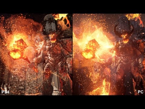 Unreal Engine 4: Elemental - PlayStation 4 vs. PC Comparison