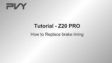 Tutorial | How to Replace PVY Z20 Pro to brake lining