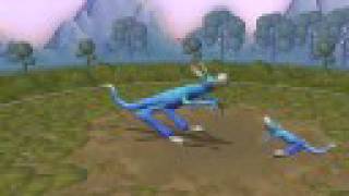 Spore creature water type lizard baby