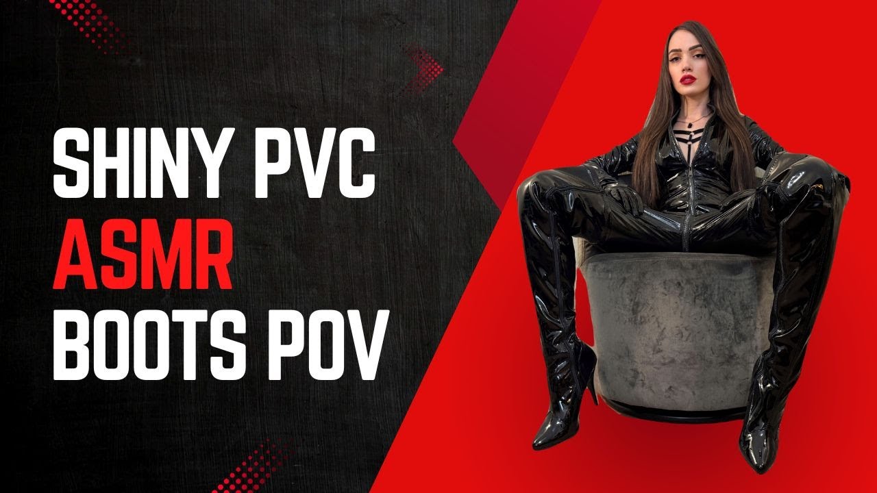 Relaxing PVC ASMR | Shiny Catsuit, Boots & Gloves
