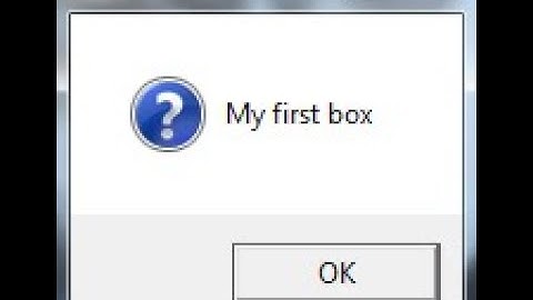 How to create a message box using notepad.