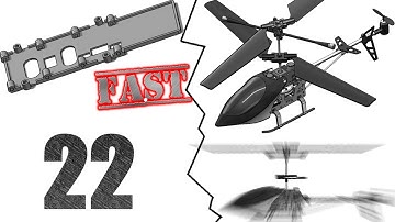 22F- Project 1| RC Helicopter | SolidWorks Tutorial Fast Version:  Chassis/Frame support2 - bottom