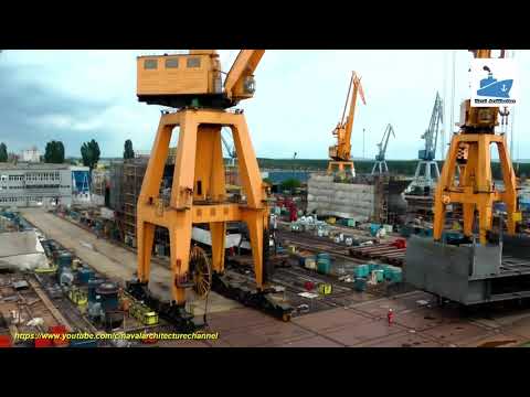 Inside shipyard - The process of building the ship.