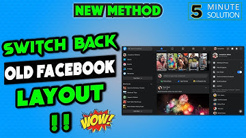 How to switch back to old facebook layout 2025 | facebook classic mode