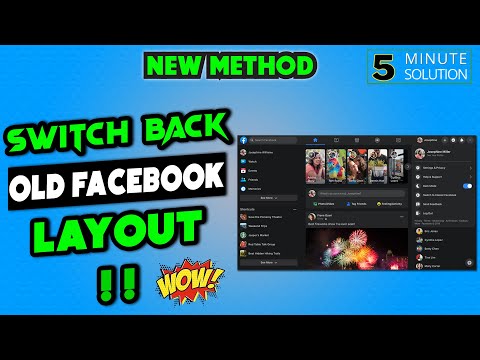 How to switch back to old facebook layout 2022 | facebook classic mode