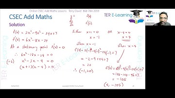 CSEC Add Maths - Differentiation Past Papers (June 2014, June 2015)