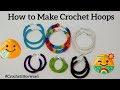 How to Make Crochet Hoops | Crochet Jewelry | Easy Crochet Earrings Pattern | Easy Crochet Hoops