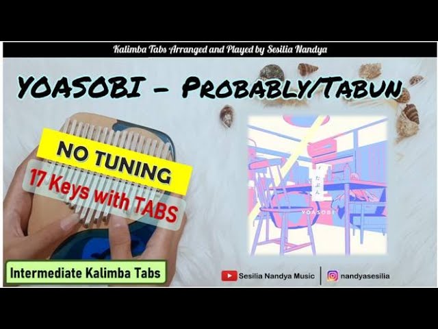 Hikaru Nara - Goose house Kalimba Tabs Letter & Number Notes Tutorial 