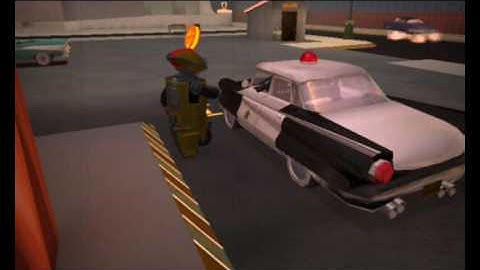 Stubbs The Zombie Part4 - Robot + Cop Car = Sexings?