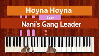 How To Play 'Hoyna Hoyna' (Easy) from Nani's Gang Leader | Bollypiano Tutorial