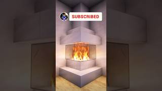 Minecraft Fireplace Build Tutorial 🔥