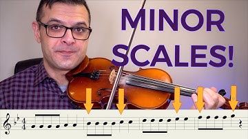 How to Play MINOR SCALES on Violin. Essential Elements Violin Book II p.28-29 Free Lesson/Tutorial