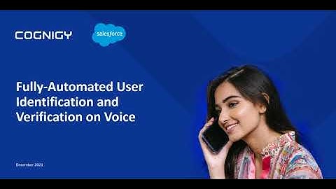 Contact Center ID&V using a Voice Bot with Salesforce