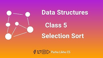 data structure Selection Sort class 5 Urdu/Hindi