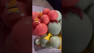 Autumn Balloon Tree made with qualatex and tuftex balloons