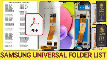Samsung Universal Folder List||Samsung Universal Display list||Samsung Universal Combo list 🔥🔥
