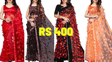 Pure mono net 3d butterfly Beautiful saree | Trending product/Butterfly net sarees beautiful pattern