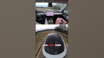 FSD Blind Left Turn on NARROWEST Road? #teslafsd