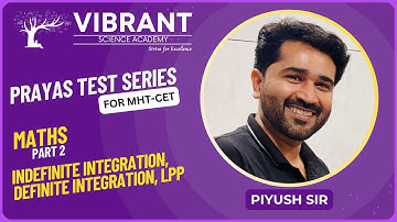 PRAYAS Test Series | MHT-CET | Maths Part 2 | Video Solutions