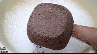 Super Soft fine Sand crumble dipping in bubble 💭 water 💦💦💦 paste play satisfying sound asmr  screenshot 4